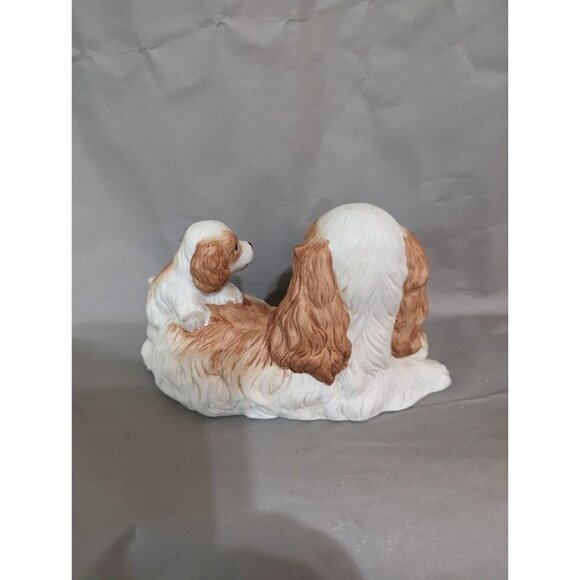 Homco Home Interiors 1434 Cocker Spaniel Dog W/ Puppies Figurine Vintage - Picture 5 of 10